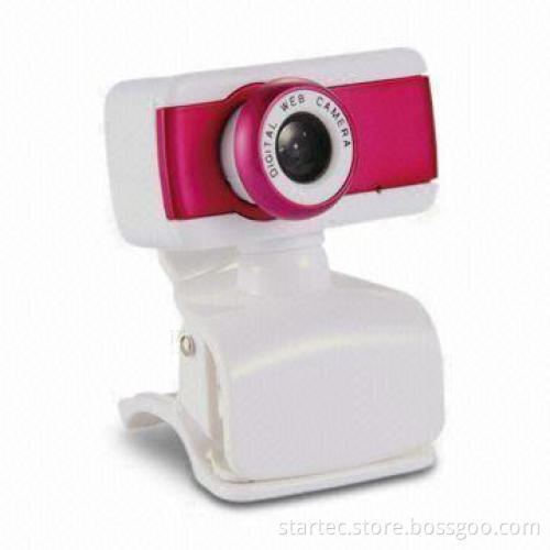 CMOS PC Camera with Built-in Microphone, Design for Laptop and Desktop and Plug-and-play Function